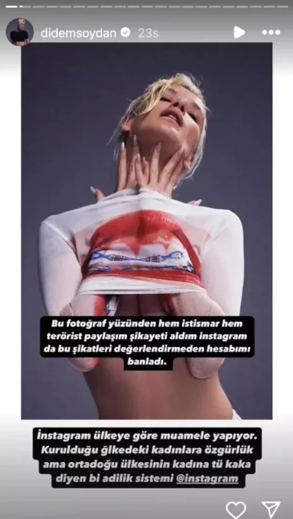 Didem Soydan, Instagram Sansürüne Tepki Gösterdi: "Hesabım Banlandı!"