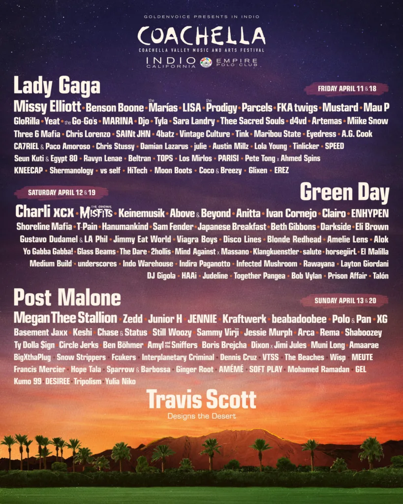 Coachella 2025’te Müzik Rüzgarı: Lady Gaga Başrolde