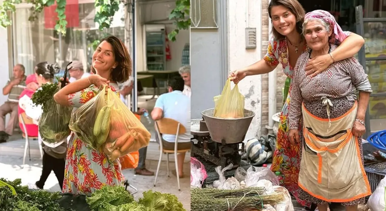 Açelya Akkoyun’dan Halk Pazarında Sıcak Anlar