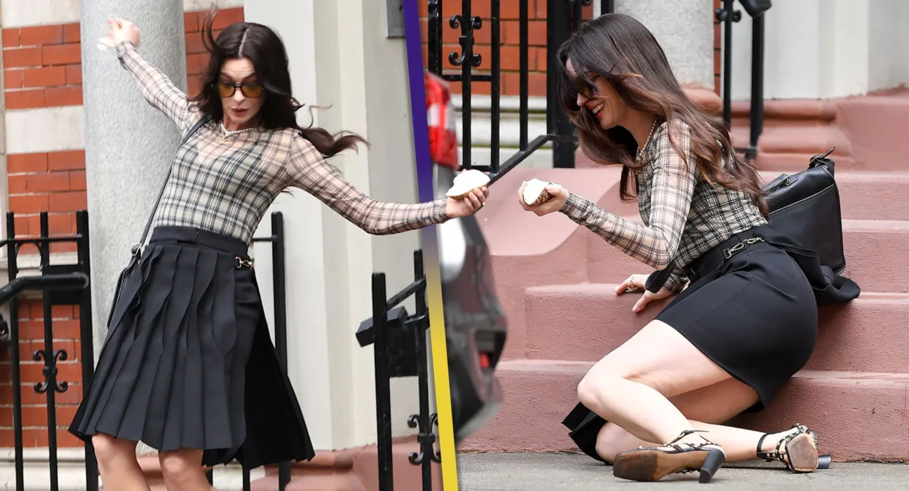 Anne Hathaway Film Setinde Fena Düştü! Yüksek Topuklu Ayakkabısı Kırıldı