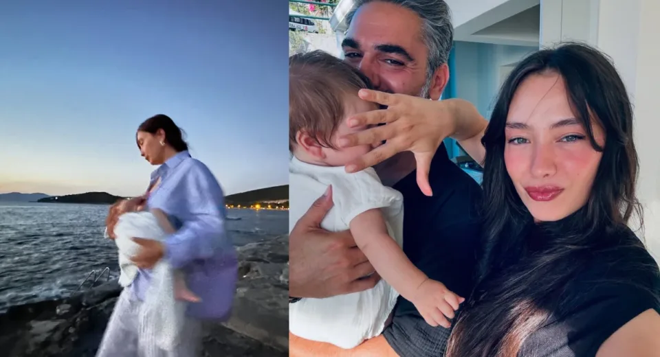 Neslihan Atagül ve Kadir Doğulu’dan Aile Saadeti